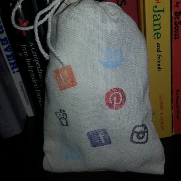 Social Media Icons Rubber Stamp set Phone app Ipad icon social networking - Picture 2 of 16